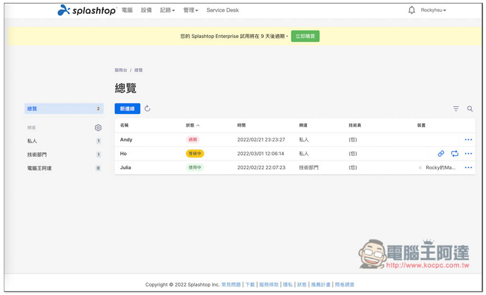 Splashtop Enterprise 企業遠端軟體最佳解決方案，遠距工作也能高效率與高安全性，9 大特點整理 - 電腦王阿達