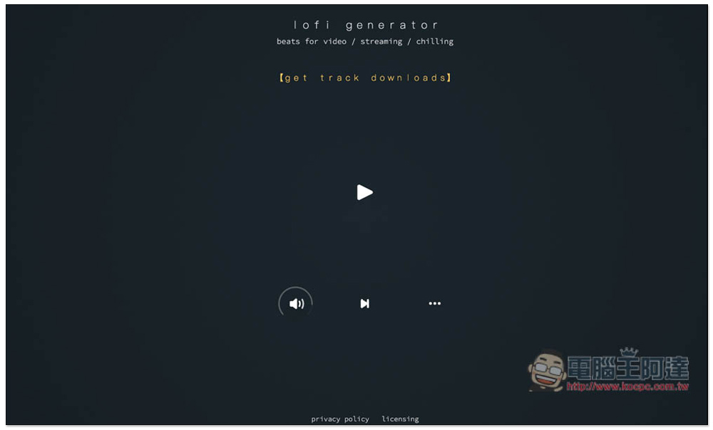 Lofi Generator 利用演算法來產生無版權免費音樂的線上工具，個人商用皆可，無須註明來源 - 電腦王阿達