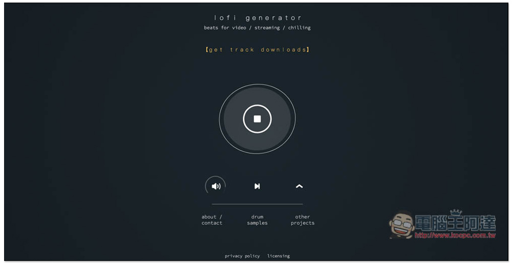 Lofi Generator 利用演算法來產生無版權免費音樂的線上工具，個人商用皆可，無須註明來源 - 電腦王阿達