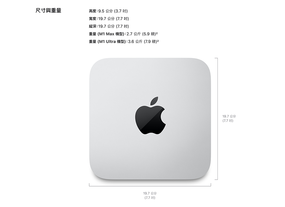 Mac Studio M1 Ultra 版比 Max 版重了快一公斤，Apple：散熱系統大不同 - 電腦王阿達