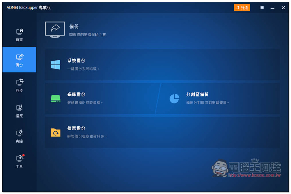 AOMEI Backupper Professional 系統備份、克隆專業軟體限免！Windows 最好用的備份軟體，現省近 1,500 台幣 - 電腦王阿達