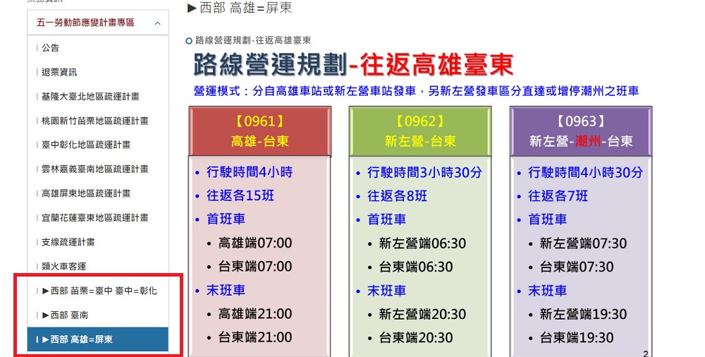 臺鐵建置「五一勞動節應變計畫資訊專區」整合查找五一勞動節旅運資訊 - 電腦王阿達