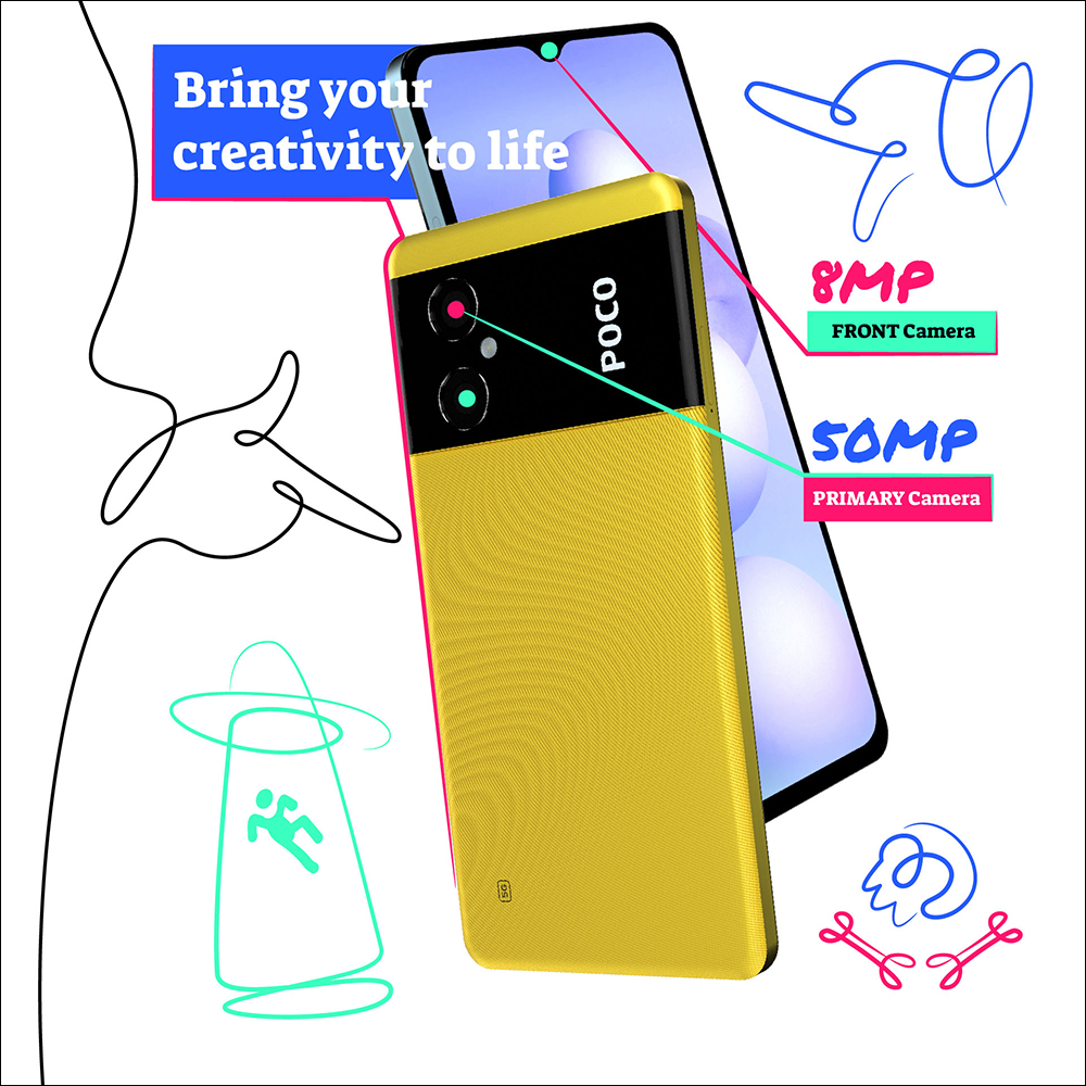 POCO M4 5G 於印度發表：搭載聯發科天璣 700 5G 處理器、5000mAh 大電量和18W 快充 - 電腦王阿達