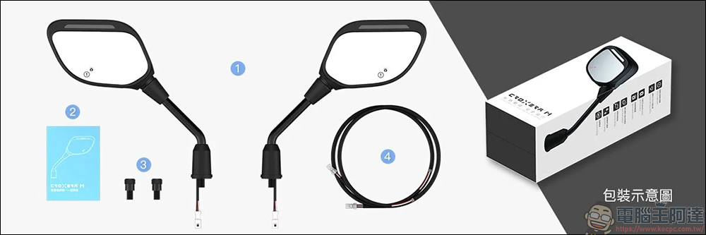 CROXERA M 智慧後照鏡：不論油、電，讓所有機車變成智慧聯網車，超速罰單再見！ - 電腦王阿達