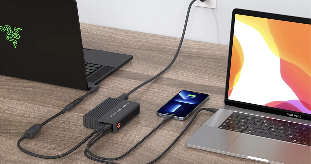 340W GaN 充電器驚現 Computex，還有把雙 USB-C 合為 240W 輸出的配件 - 電腦王阿達