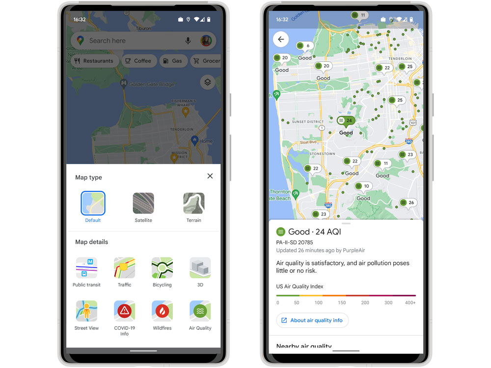 Google 地圖現在可以幫你找到哪裡有好空氣 - 電腦王阿達