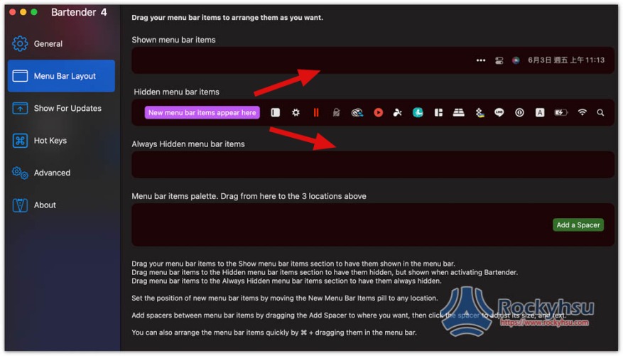 Mac 選單列空間不夠嗎？Bartender 讓你擁有第二選單，隱藏不需要的圖示 - 電腦王阿達