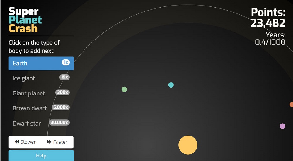 NASA介紹一款免費網頁遊戲「Game: Super Planet Crash」 透過遊戲學習模擬天體運行 - 電腦王阿達