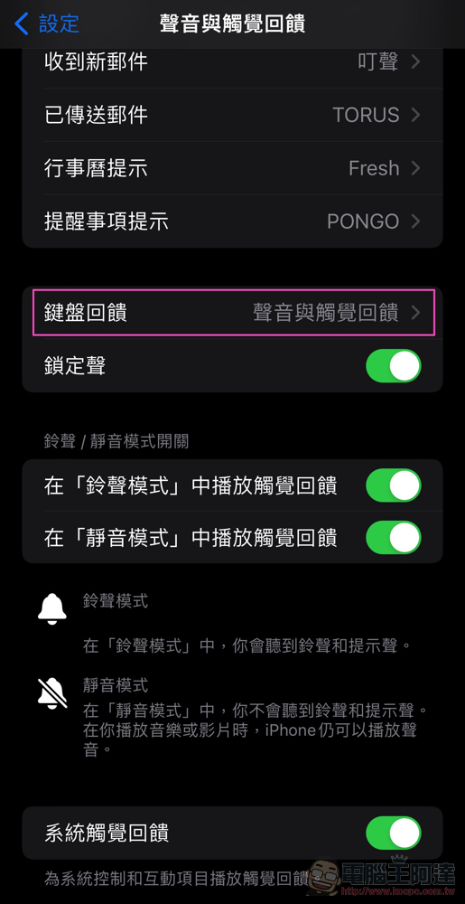 iOS 16 必開好功能！教你怎麼打開鍵盤輸入震動的「鍵盤回饋」功能 - 電腦王阿達