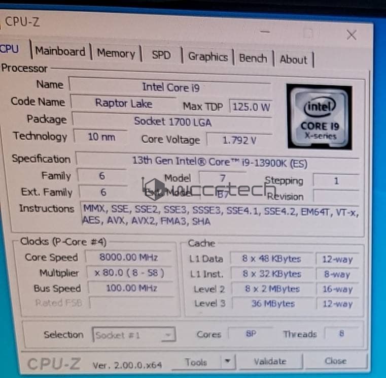 國外超頻玩家用液態氮已經將 i9-13900K 工程版超到 8GHz，更宣稱上市後時脈會再更高 - 電腦王阿達