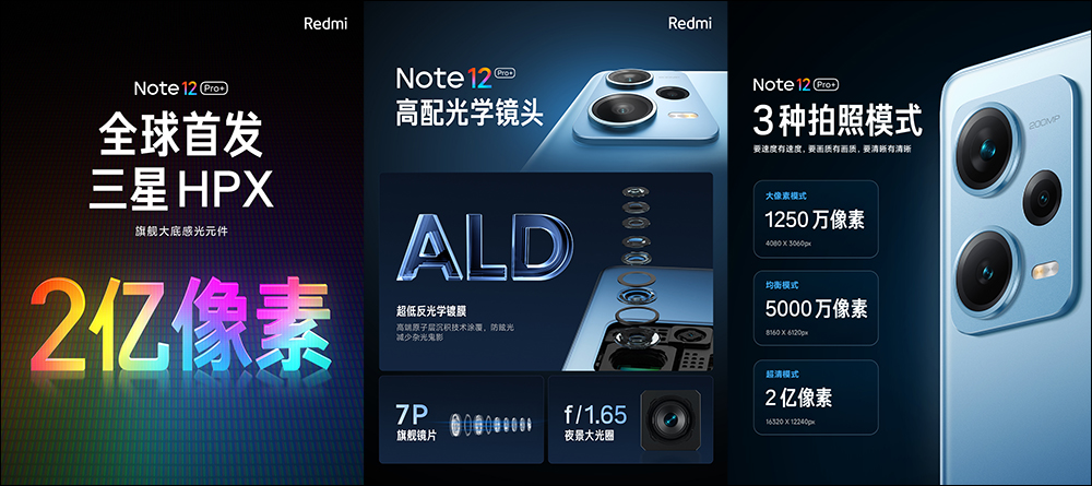 Redmi Note 12 系列正式發表：210W 快充、2 億像素搭載 - 電腦王阿達