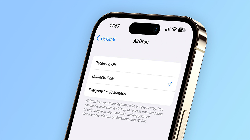 iPhone 的 AirDrop 「對所有人開放 10 分鐘」新選項將在全球推出 - 電腦王阿達