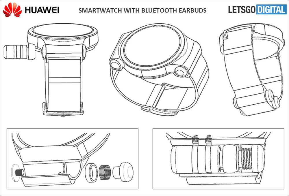 HUAWEI WATCH Buds 智慧手錶真機提前曝光！手錶內藏著一對藍牙耳機 - 電腦王阿達