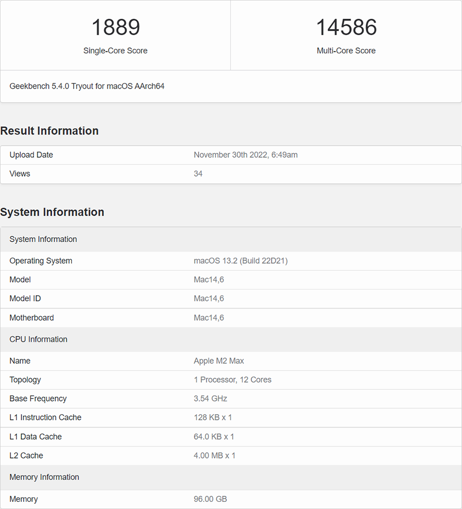 Apple M2 Max 跑分現身！具備 12 核心，CPU 效能提升達 20% - 電腦王阿達