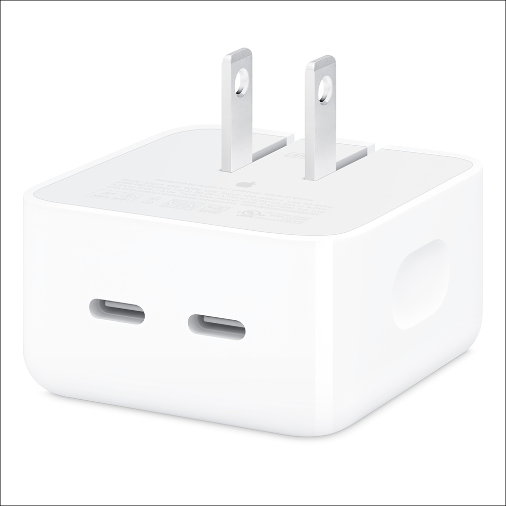 Apple 兩款 35W 雙 USB-C 充電器只差在外觀設計？充電性能實測與選購建議看這篇 - 電腦王阿達