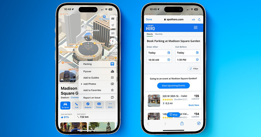 Apple 地圖開始整合停車預約功能，約會不擔心找車位的問題了 - 電腦王阿達