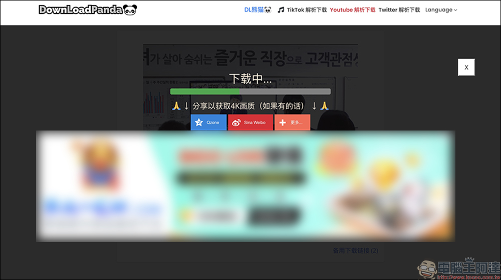 抖音 TikTok 、小紅書影片下載工具「DownLoadPanda」，免費下載影片去浮水印輕鬆搞定！ - 電腦王阿達