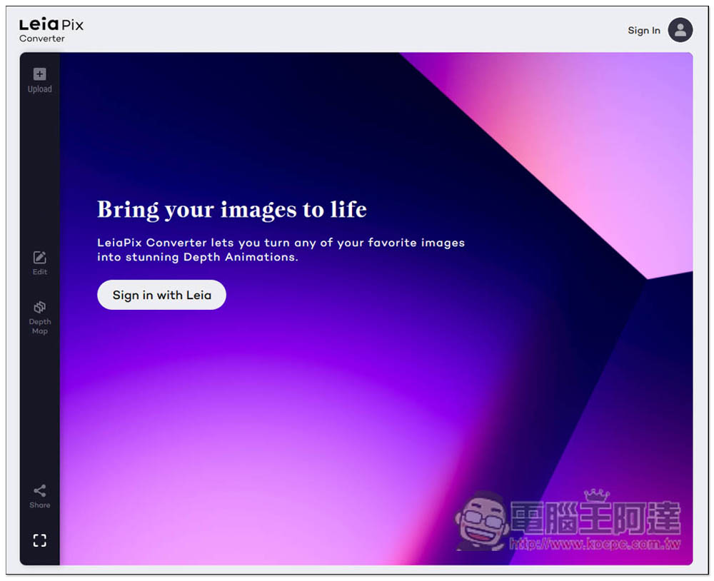 Leiapix Converter 一秒將靜態圖片變 3D 動態，並提供多種檔案格式下載 - 電腦王阿達