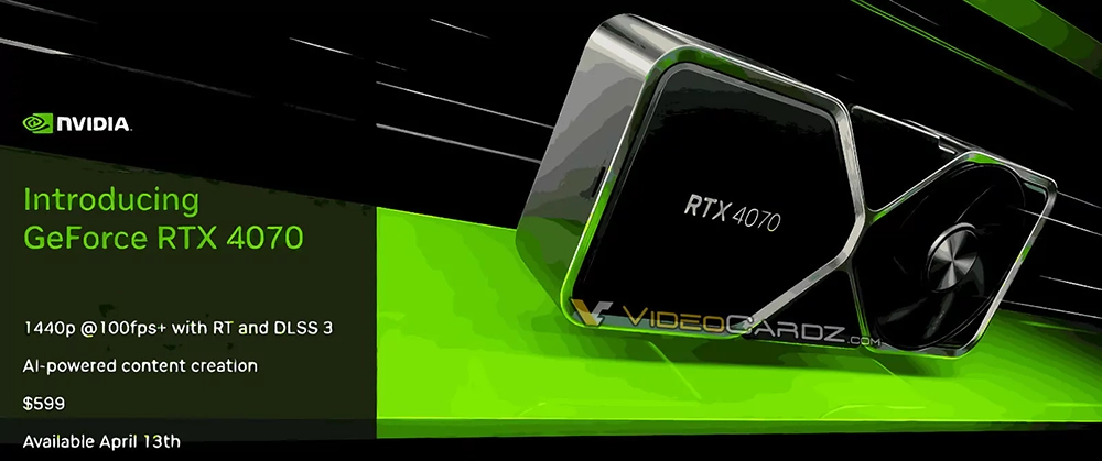 NVIDIA RTX 4070 官方效能測試數據圖洩漏，就跟 RTX 3080 一樣 - 電腦王阿達