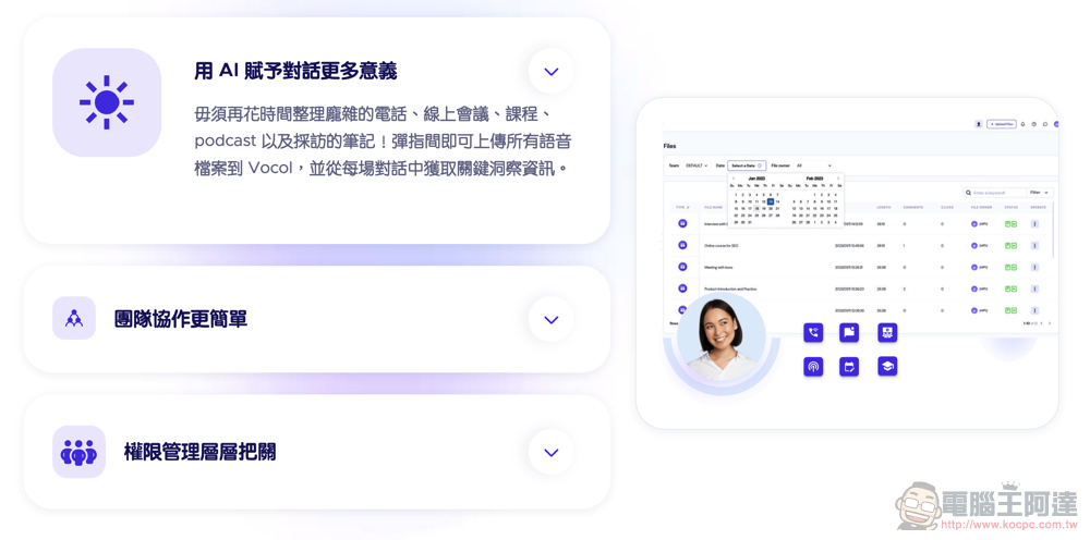 自動逐字稿＋GPT 摘要重點！Vocol.ai 最強 AI 會議整理神器使用分享教學（免費點數超夠用快來搶） - 電腦王阿達