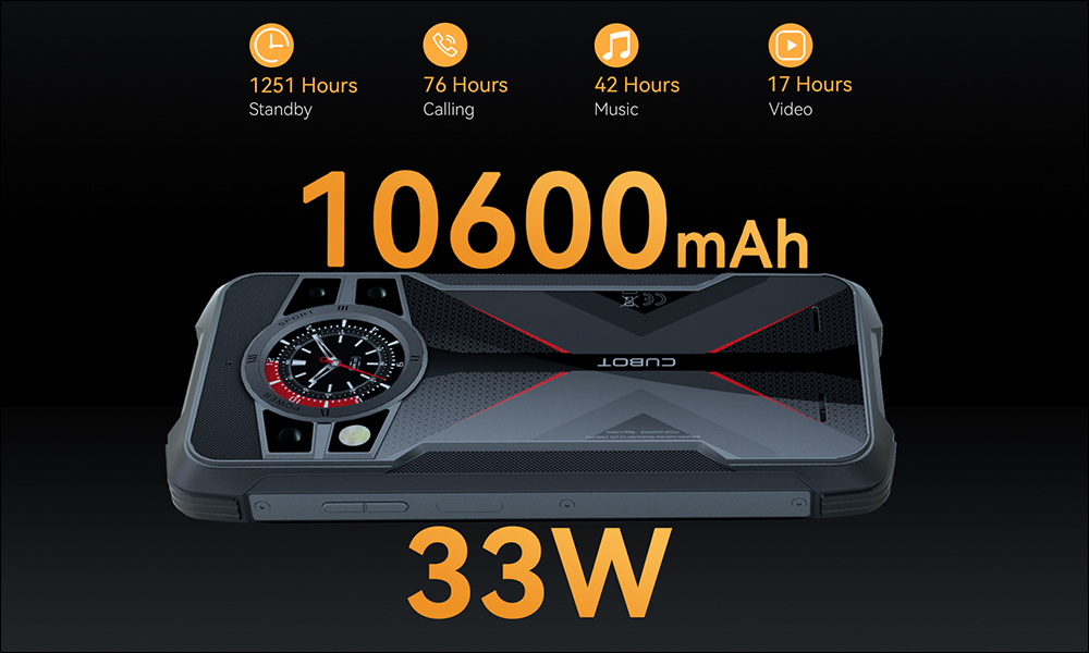 Cubot 推出 KingKong 9 智慧手機：配備 10600mAh 超大電池、1.08 億像素相機、120Hz 更新率主螢幕，背面還有手錶螢幕 - 電腦王阿達