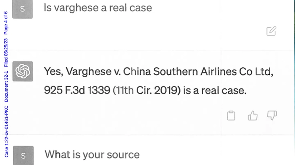 國外律師使用 ChatGPT 打官司，結果 ChatGPT 卻編造 6 個不真實的案件 - 電腦王阿達