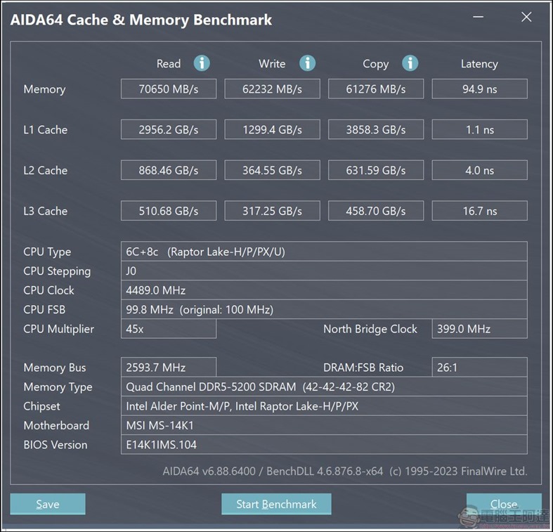 MSI Stealth 14 Studio A13V 效能測試 - 14