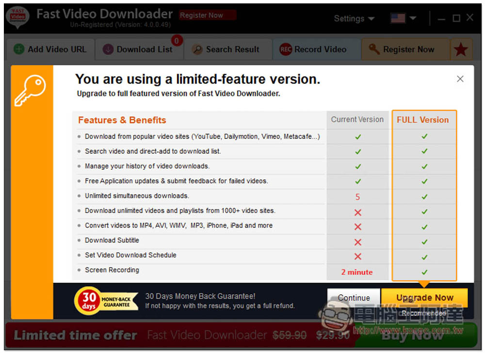 Fast Video Downloader 超強影音下載軟體限免！支援超過 1,000 網站、8K 畫質、並內建螢幕錄影 - 電腦王阿達