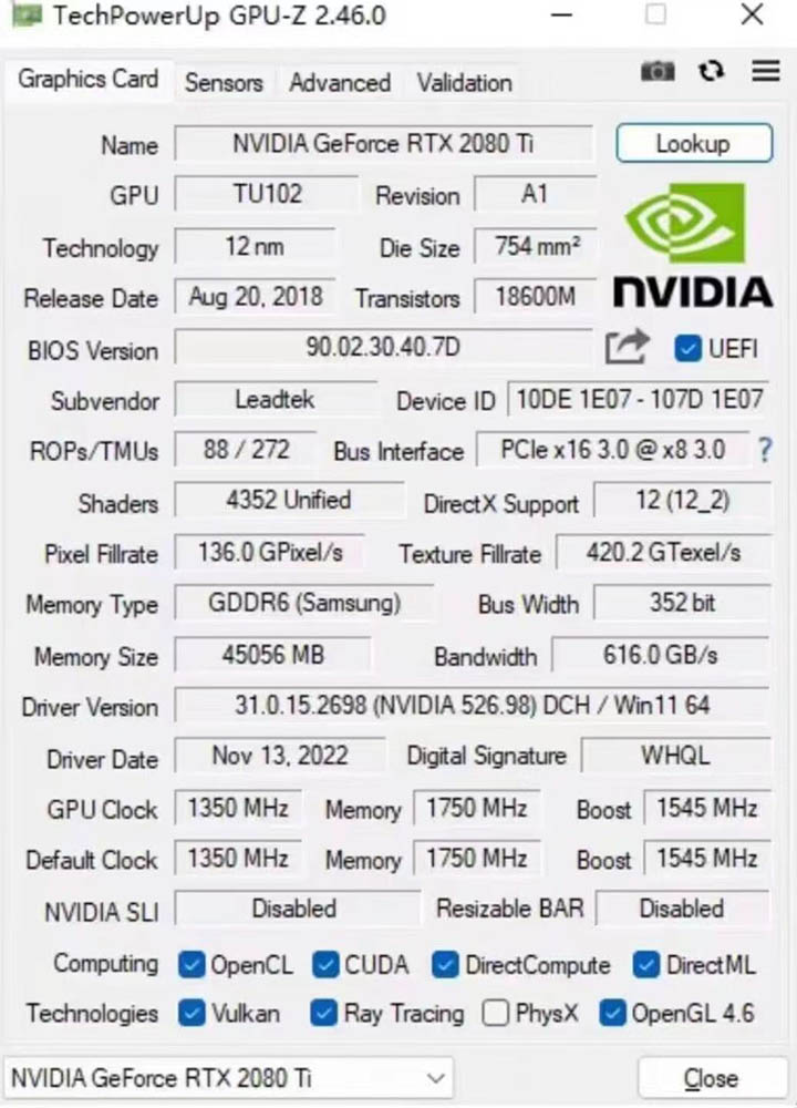 這記憶體容量也太扯！中國有人把 RTX 2080 Ti 的 VRAM 提升到 44GB，是原來的 4 倍 - 電腦王阿達