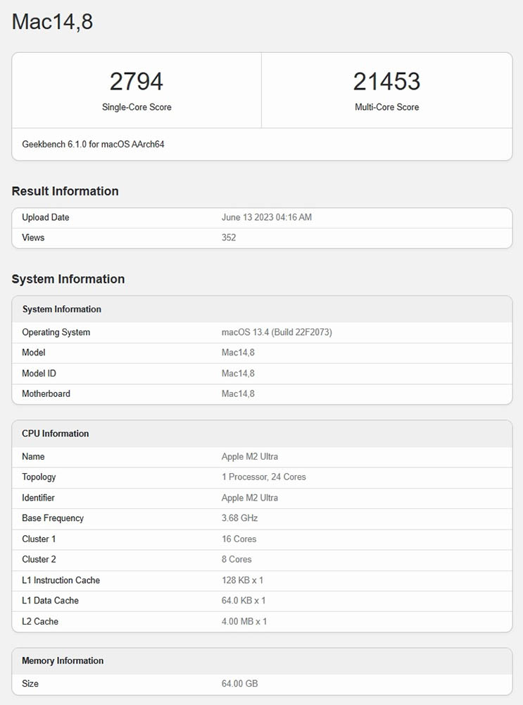 搭載 M2 Ultra 的 Mac Pro 雖然貴 M2 Studio 很多，但最新跑分數據顯示效能表現相同 - 電腦王阿達