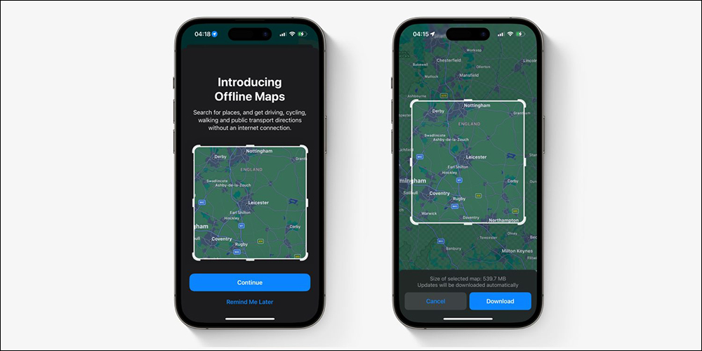 Apple 地圖終於將支援「下載地圖」功能，允許用戶使用離線導航功能 - 電腦王阿達
