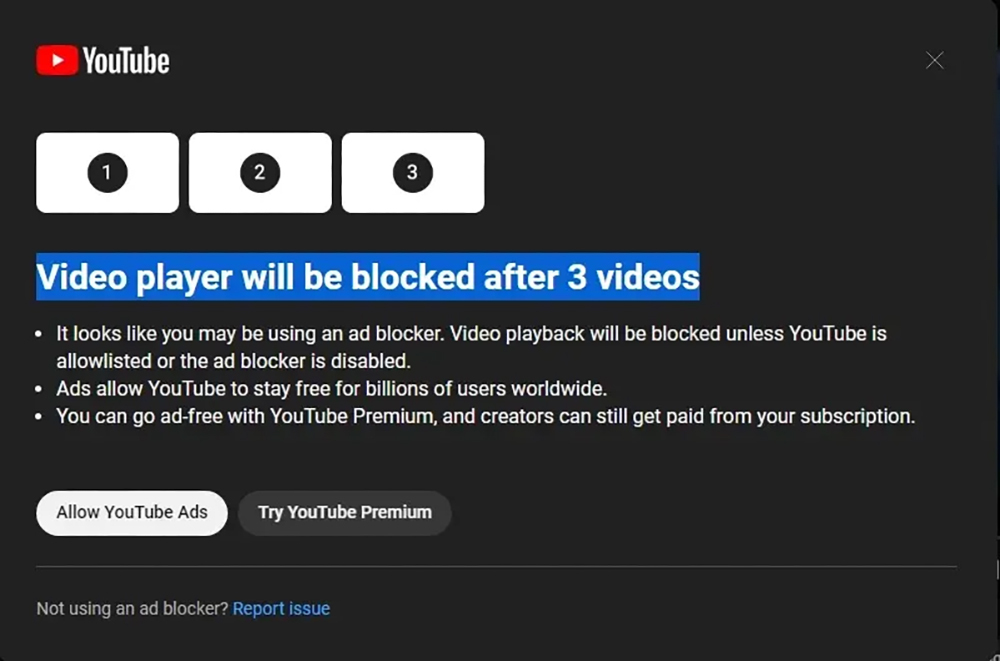 YouTube 啟動「擋廣告就跳過影片不給看」廣告阻擋新對策 - 電腦王阿達