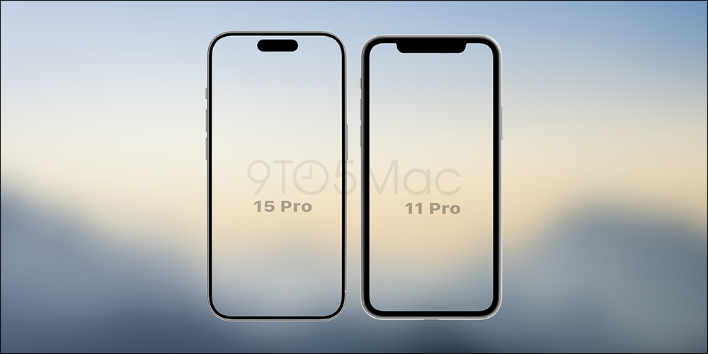 iPhone 15 Pro 系列螢幕邊框有多薄？多窄？外媒製作歷代 iPhone 比較圖 - 電腦王阿達