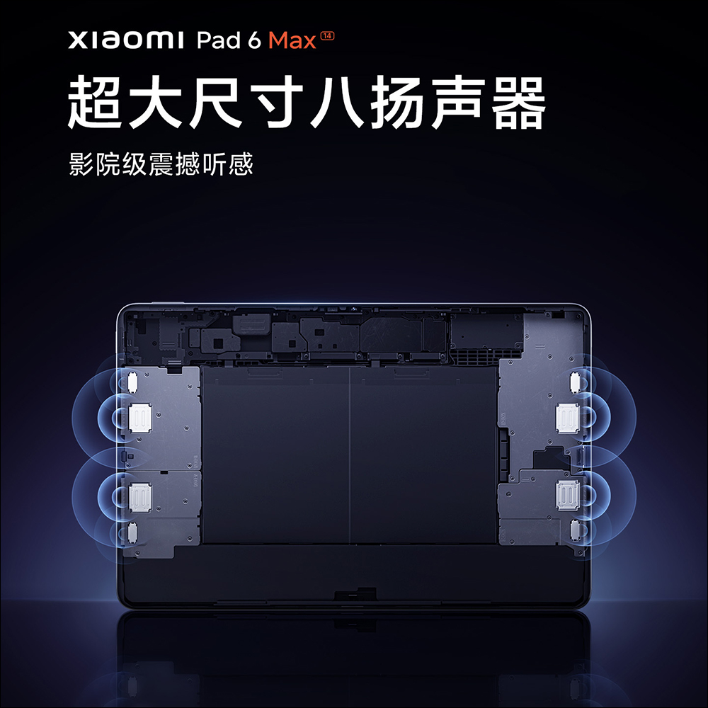 小米 Xiaomi Pad 6 Max 搭載 14 吋超大螢幕、Snapdragon 8+ Gen 1 處理器，將於 8/14 晚間登場 - 電腦王阿達