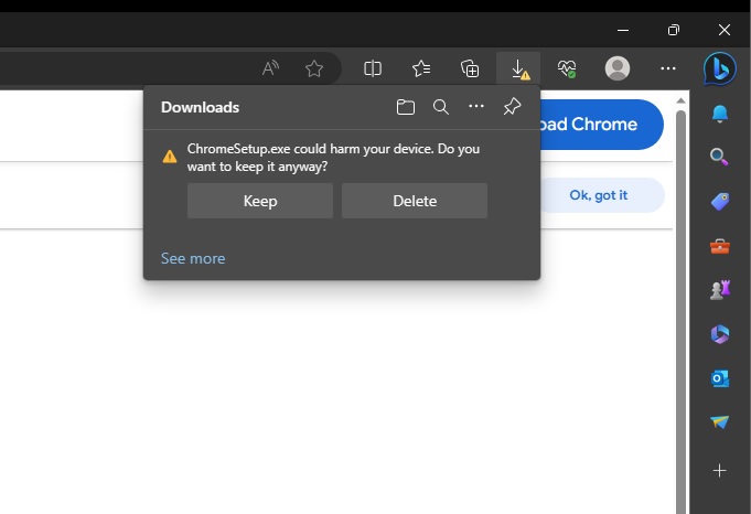 Microsoft Edge 被人發現將 Chrome 安裝檔判定成「潛在有害應用」，不過應該是意外 - 電腦王阿達