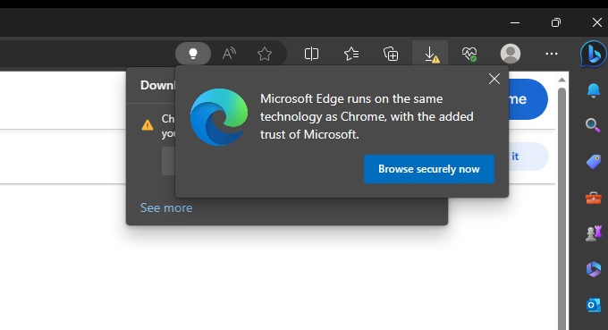 Microsoft Edge 被人發現將 Chrome 安裝檔判定成「潛在有害應用」，不過應該是意外 - 電腦王阿達