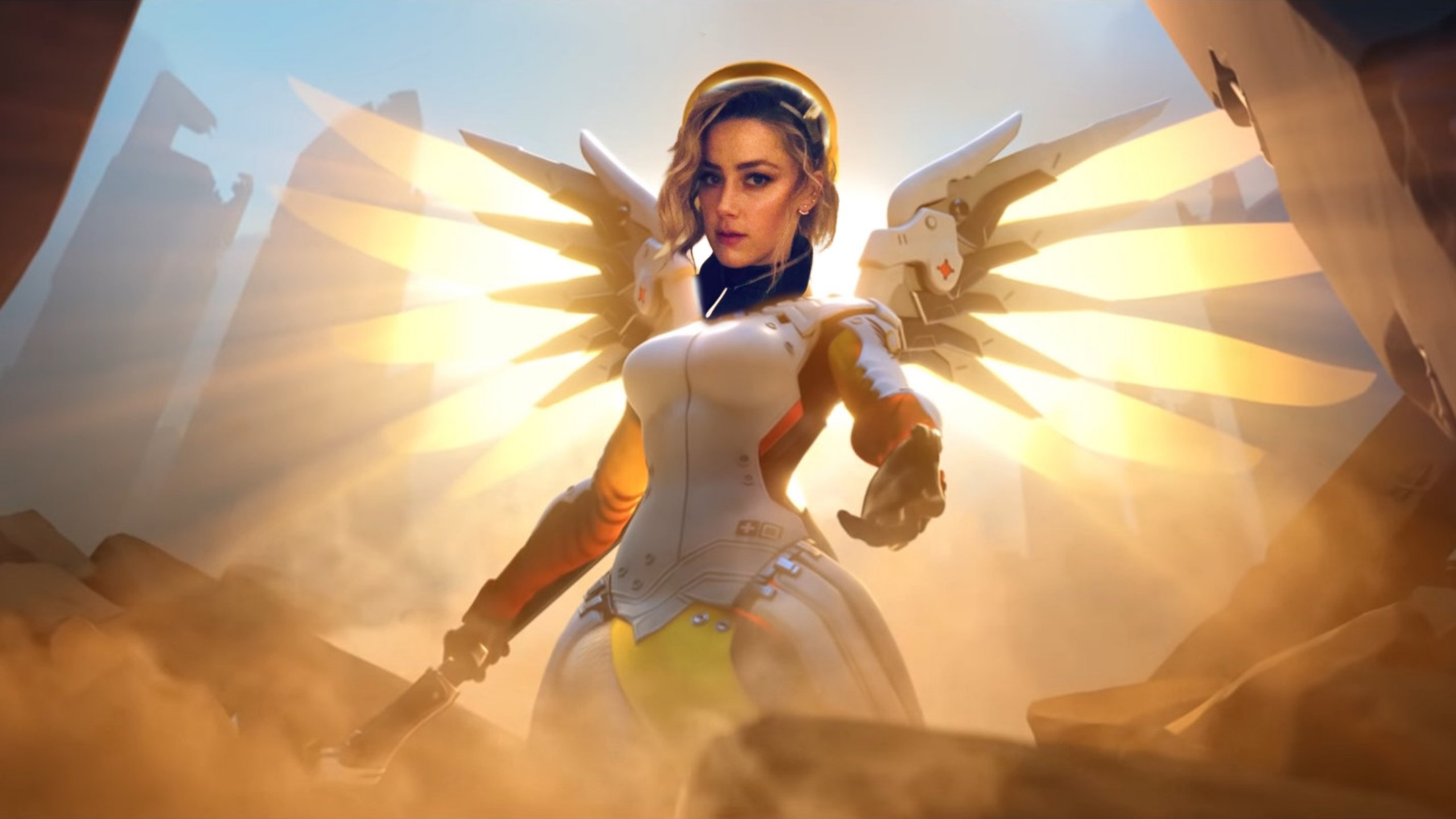 強尼戴普前妻安柏·赫德曾應馬斯克要求cosplay鬥陣特攻的慈悲Mercy - 電腦王阿達