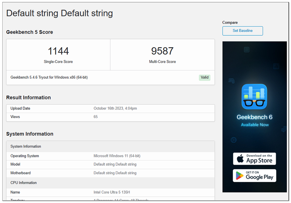 Intel Core Ultra 9 185H 首次現身 Geekbench，具有 16 核心和 5.1GHz 時脈 - 電腦王阿達