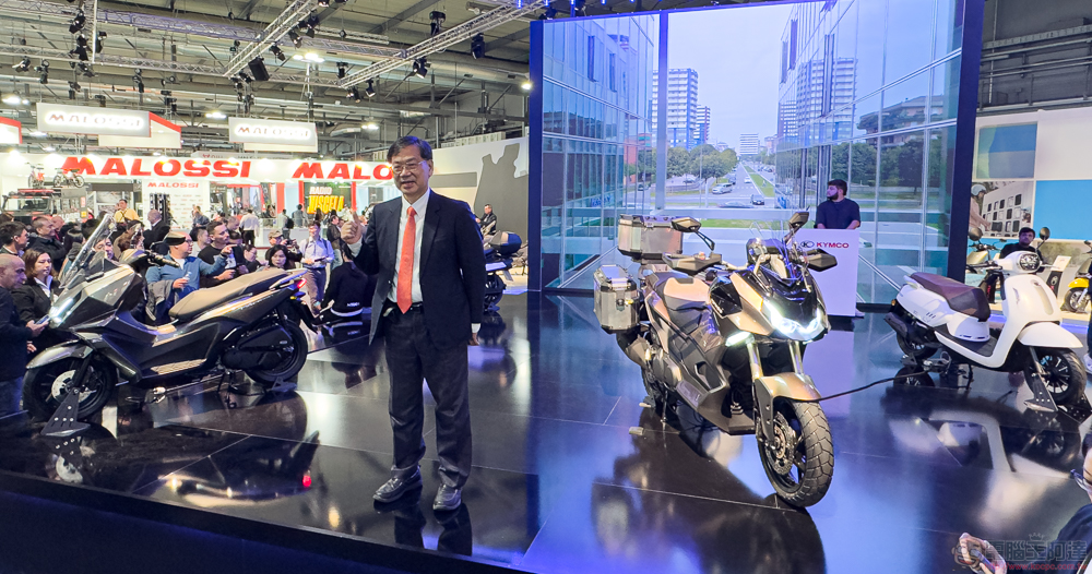 油電超跨界！KYMCO 米蘭車展推 ADV 概念重車 CV-L6，還有超耐重換電物流車款 i-Tuber - 電腦王阿達