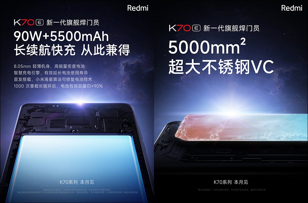 Redmi K70 系列旗艦新機、Redmi Watch 4 等新品將於 11/29 發表， K70 Pro 外觀提前揭曉 - 電腦王阿達