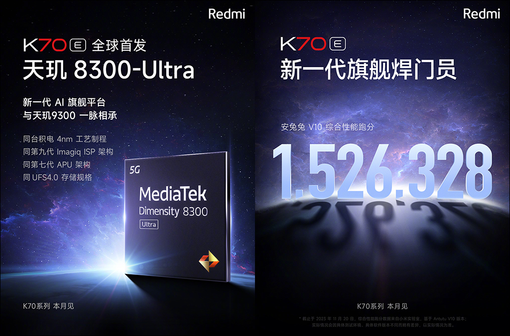 Redmi K70 系列旗艦新機、Redmi Watch 4 等新品將於 11/29 發表， K70 Pro 外觀提前揭曉 - 電腦王阿達