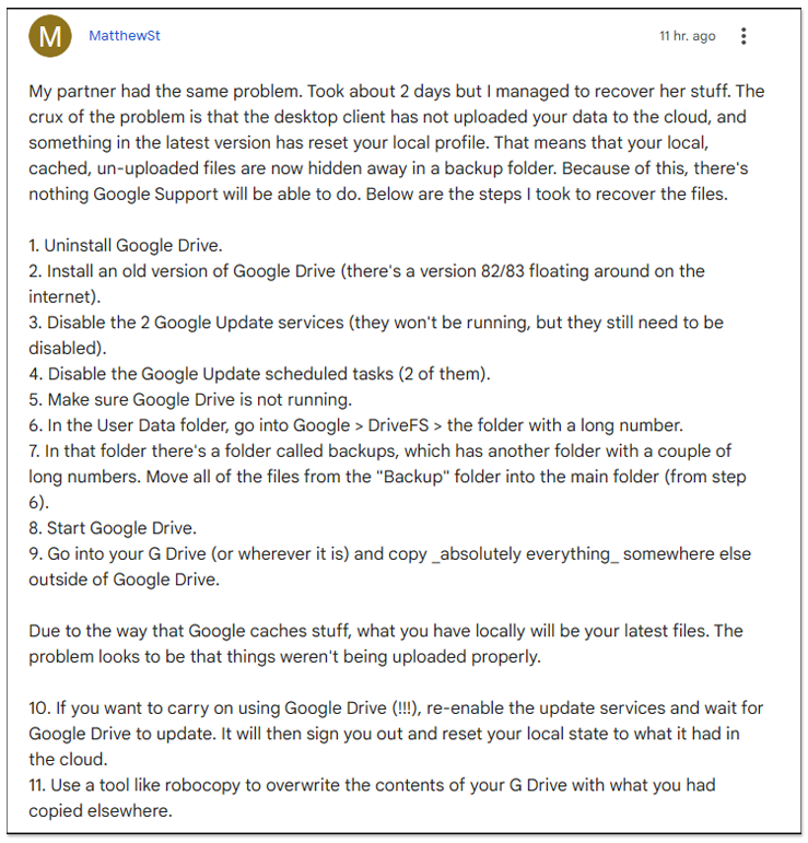 Google 雲端驚傳資料遺失！用戶回報備份檔案突然消失，有人還發生回溯到幾個月之前 - 電腦王阿達