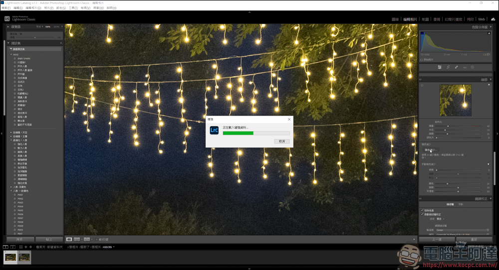 新版的 Lightroom AI 雜色減少功能，一鍵除噪點還能保有大量細節 - 電腦王阿達