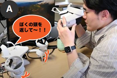 日本北海道大學研究人員發明一款支架「OMEME」，讓你的頭戴顯示器變成陪伴機器人陪你工作 - 電腦王阿達