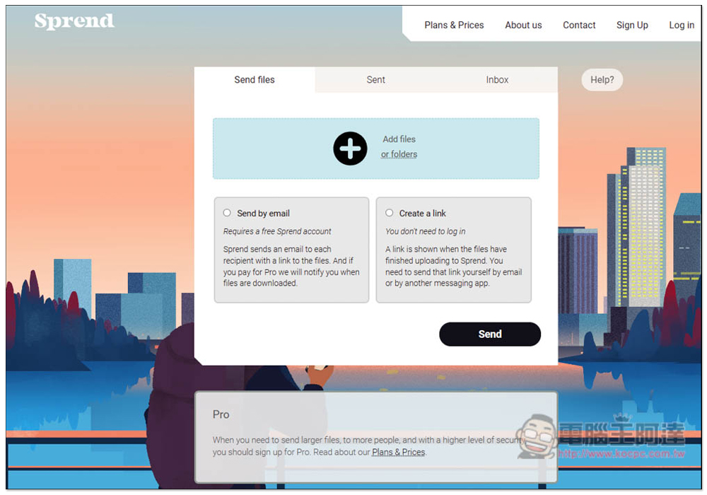 Sprend 單次最大支援 2GB、檔案保存一星期的免費網路傳檔服務 - 電腦王阿達