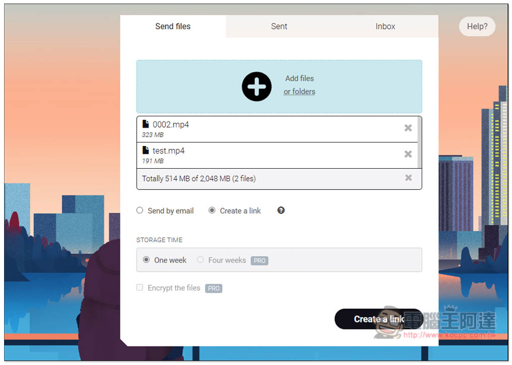 Sprend 單次最大支援 2GB、檔案保存一星期的免費網路傳檔服務 - 電腦王阿達