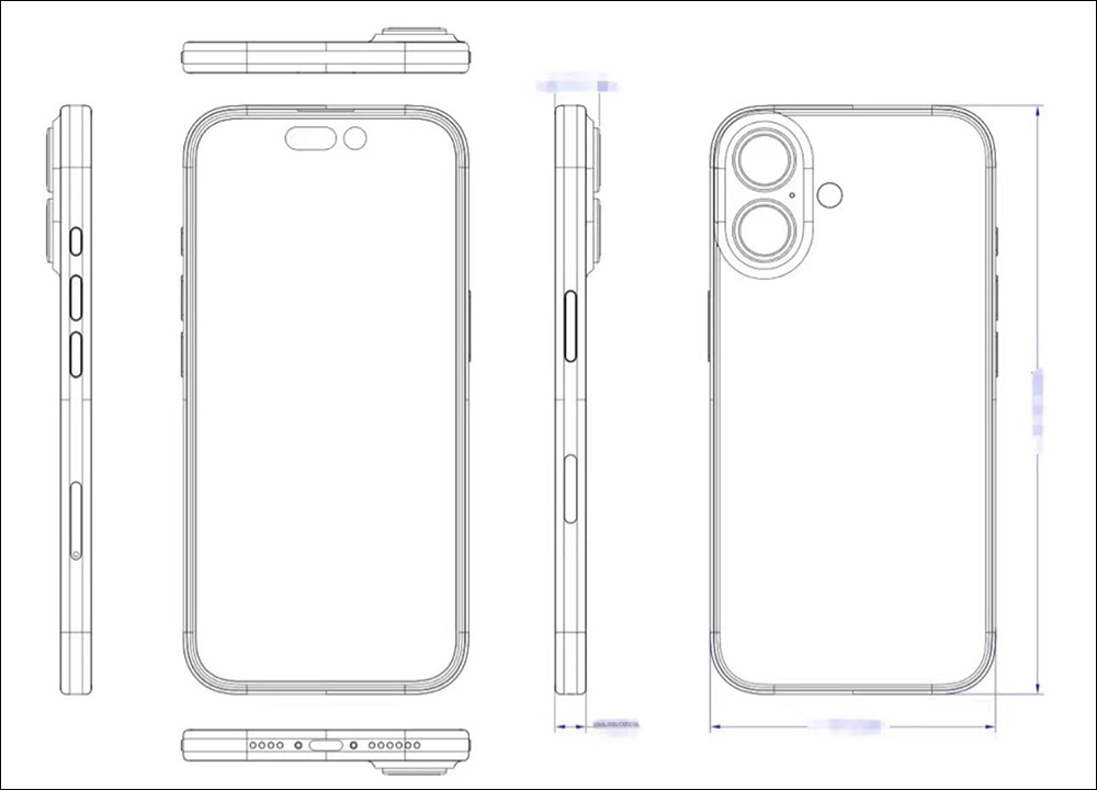 疑似 iPhone 16 手機設計圖流出！高清晰渲染圖同步亮相 - 電腦王阿達