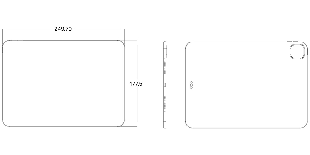 2024 全新 iPad Pro 的 CAD 圖曝光！機身尺寸些微調整，整體變得更薄了 - 電腦王阿達