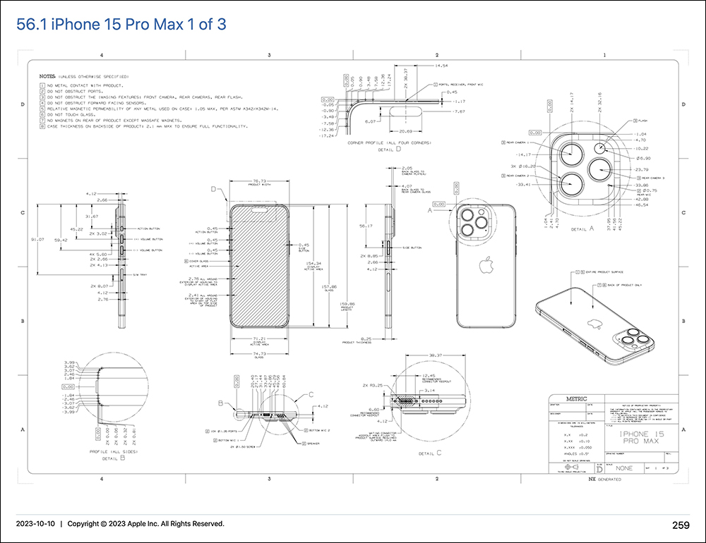 iPhone 16 Pro 最新 CAD 設計圖顯示將有更大的動作按鈕和全新的拍攝按鈕 - 電腦王阿達