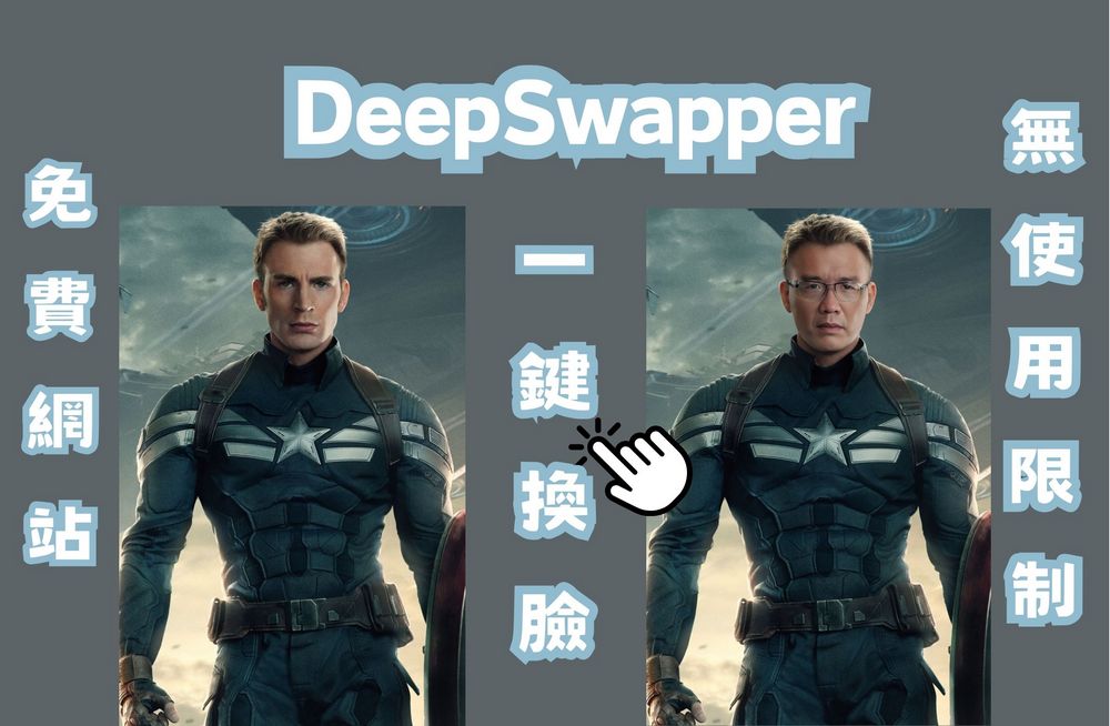 免費、無使用限制的一鍵換臉網站「DeepSwapper」 - 電腦王阿達